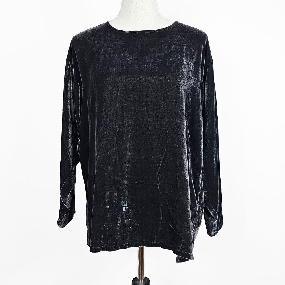 Dosa Gray Velvet Size 1 S/M Shirt Flawed